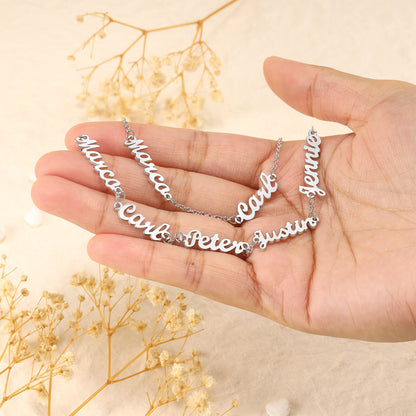 925 Sterling Silver Multiple Name Bracelet