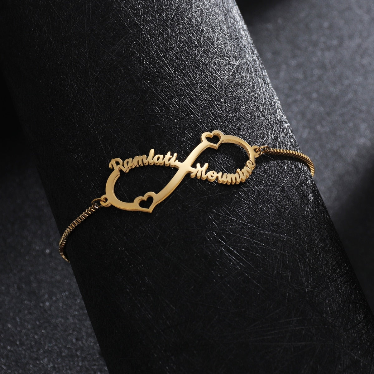 Multiple Names Adjustable Bracelet 18K Gold Plated