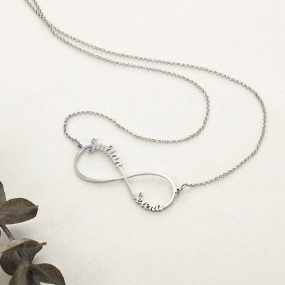 925 Sterling Silver Infinity Name Necklace