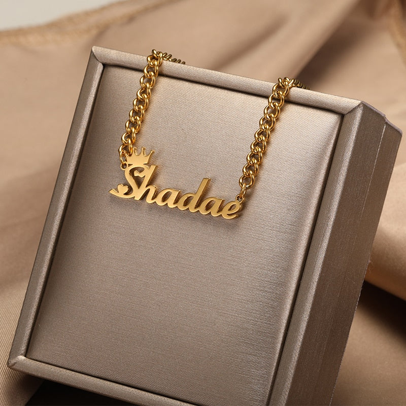 Custom  Name Necklace Cuban Chain