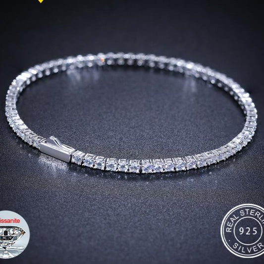 D VVS Moissanite Tennis Bracelets 925 Sterling Silver