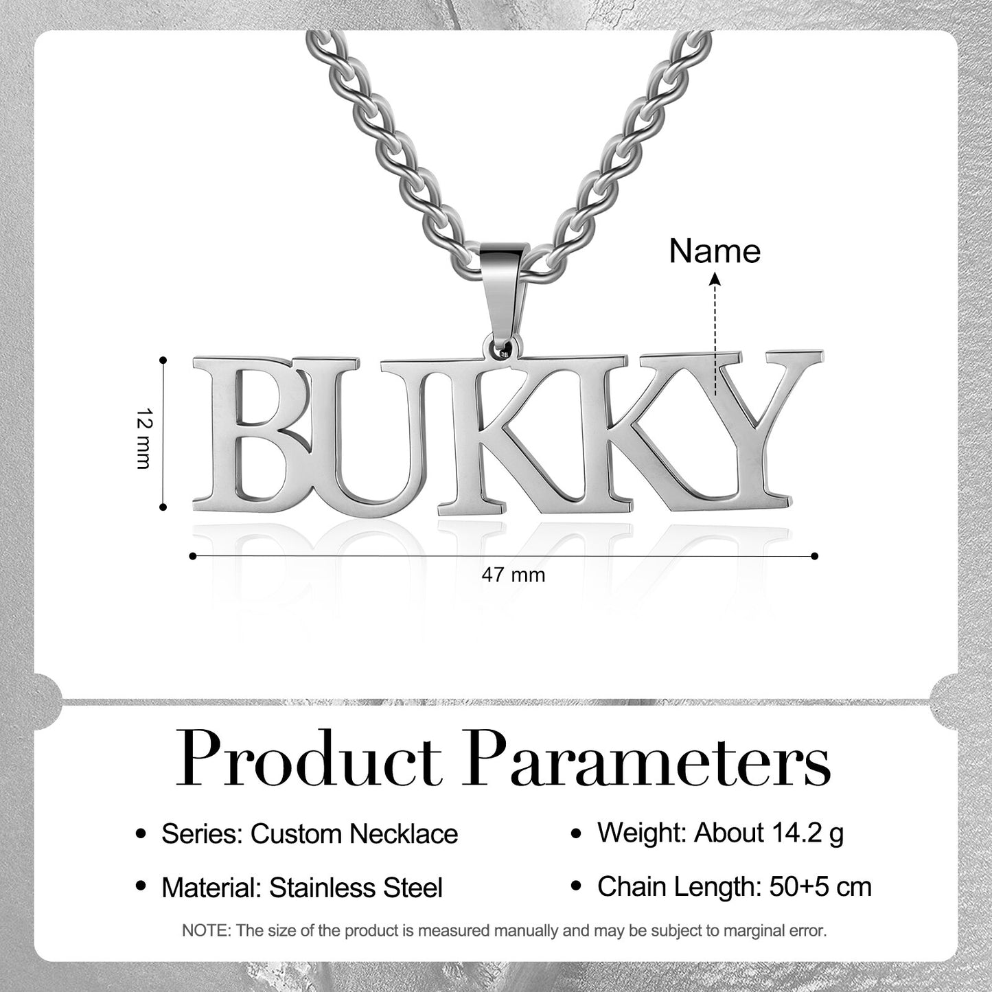 Custom Name 925 Sterling Silver